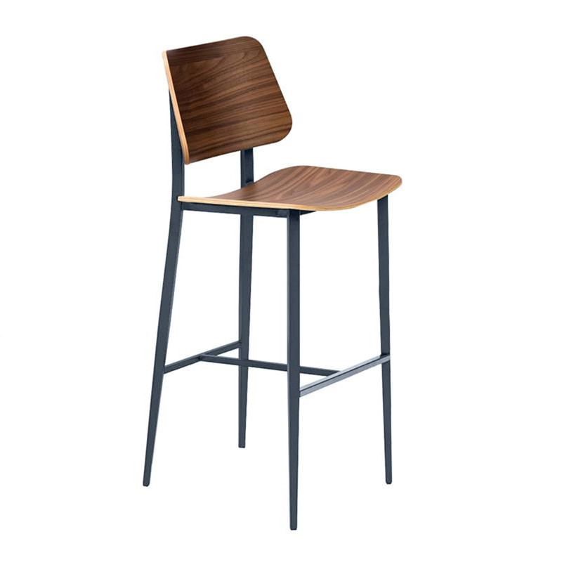 Tabouret de bar en noyer design Midj - Joe 