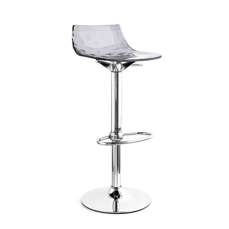 Tabouret de bar transparent réglable Connubia - Ice 