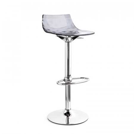 Tabouret de bar transparent réglable Connubia - Ice 