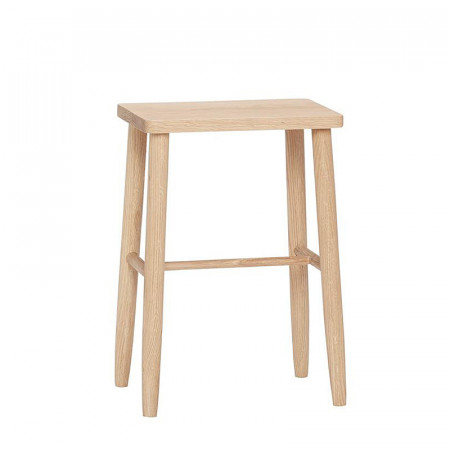 Tabouret bois assise rectangulaire Hubsch - Sine 