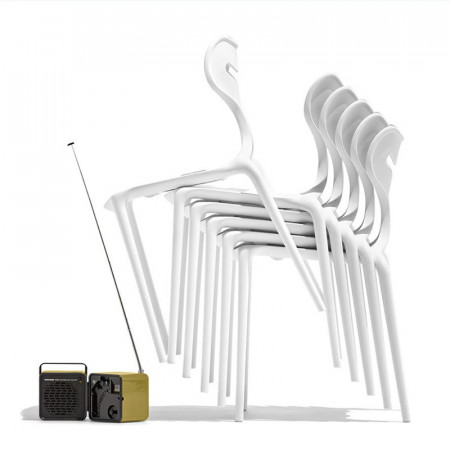 Chaise design blanche Connubia - Area51
