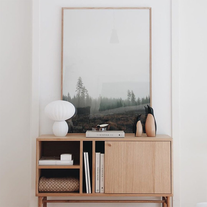 Meuble d'entrée en bois design scandinave sur CDC Design