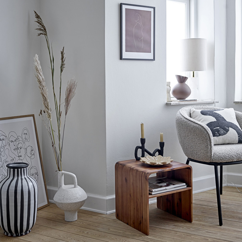 Bout de canapé bois design avec rangement Bloomingville - Hassel 