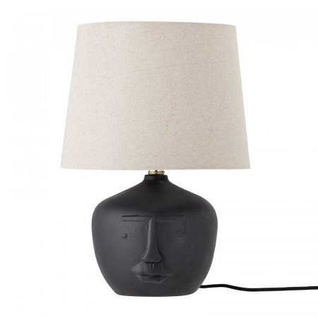 Lampe noire design visage style arty - Matheo 