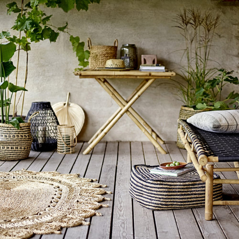 Tapis bohème en jute oval Bloomingville sur CDC Design