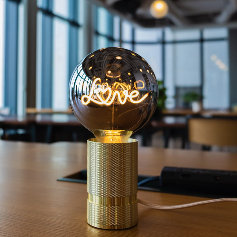 Ampoule led design déco message La vie en rose CDC Design