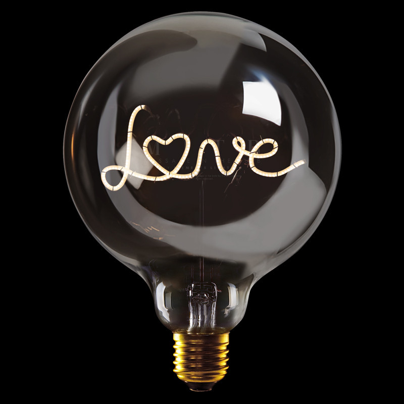 Ampoule led design déco message La vie en rose CDC Design