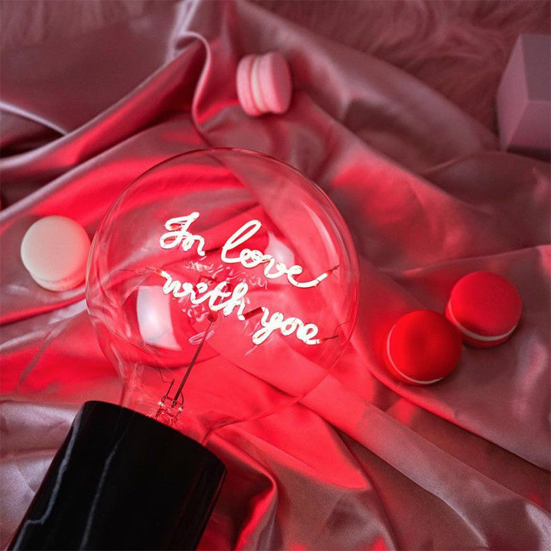 Ampoule décorative design message - In love with you 