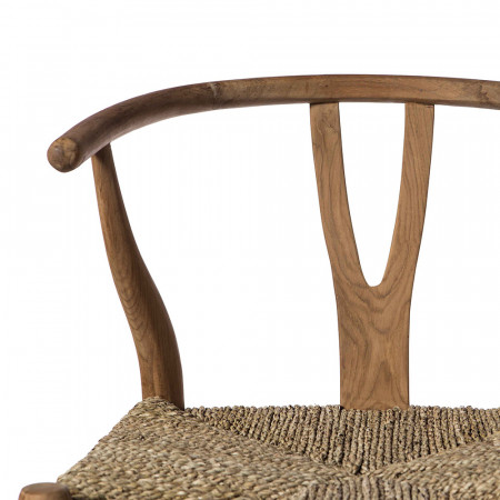Chaise wishbone bois naturel - Weg 