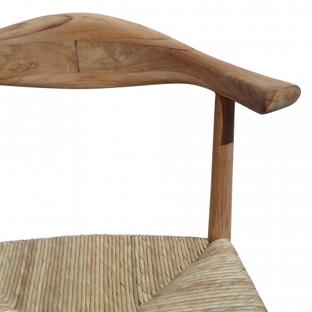 Chaise elbow bois naturel - Weg 