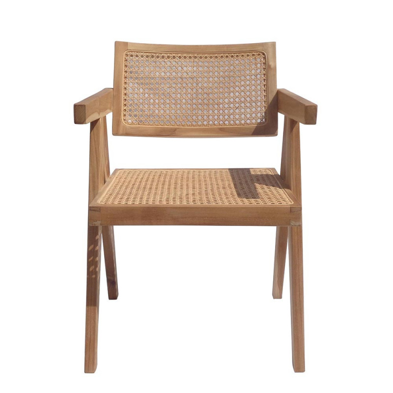 Chaise en cannage design lounge - Desy 