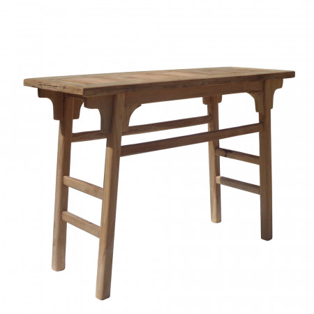 Meuble console d'entrée en bois de teck - Boli 