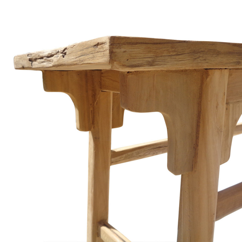 Meuble console d'entrée en bois de teck - Boli