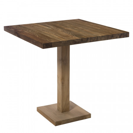Petite table en bois carrée 70cm - Moli 