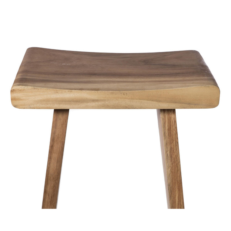 Tabouret de bar bois brut design sans dossier - Faro 