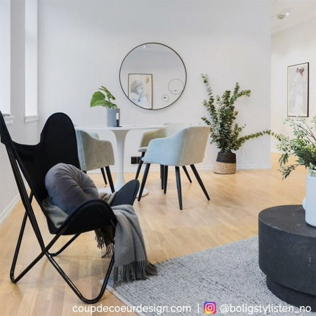 Fauteuil Papillon Noir Bloomingville Sur Cdc Design