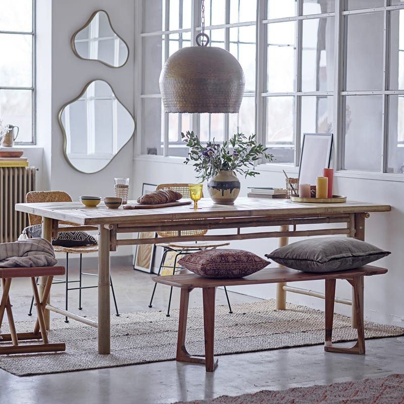 Banc en bois salle à manger - Luie 