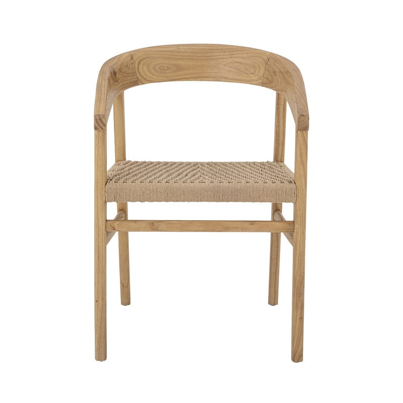 Chaise bois design assise cordes tressées - Vitus 