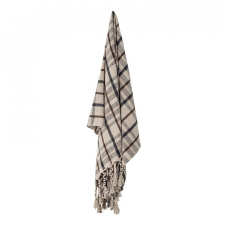 Plaid beige motif ecossais - Ebna 