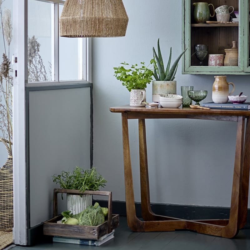 Petite console en bois foncé - Rine Petite console en bois foncé - Rine