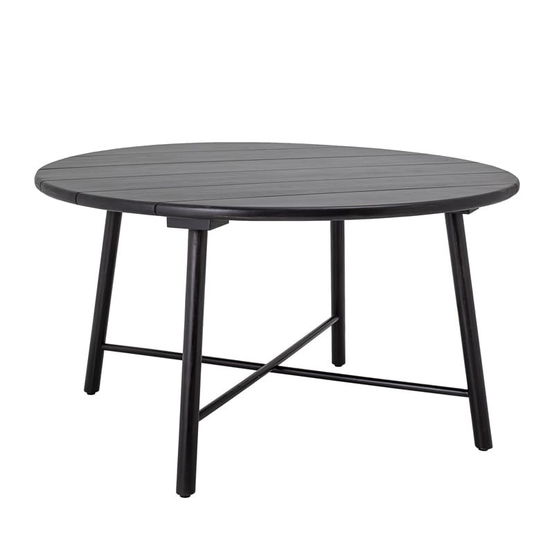 Table ronde noire en bois Bloomingville - Lope 