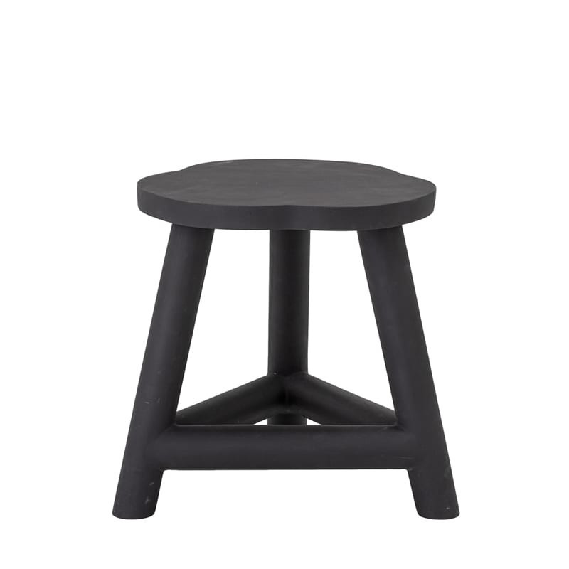 Tabouret noir en bois - Malie 