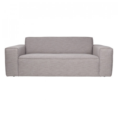 Canapé tissu gris clair contemporain 3 places Bor Zuiver