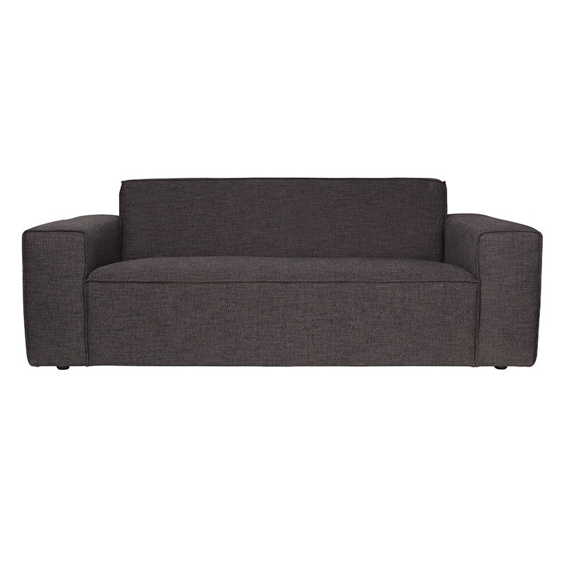 Canapé gris anthracite en tissu contemporain 3 places Bor Zuiver