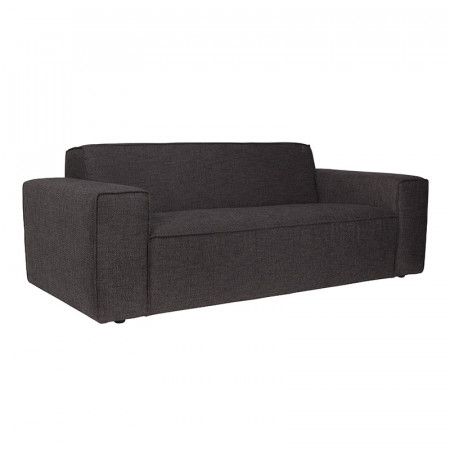 Canapé en tissu gris anthracite contemporain 3 places Bor Zuiver