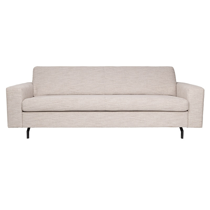 Canapé beige droit en tissu confortable Zuiver