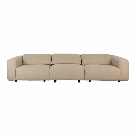 Grand canapé beige design confortable en laine bouclée Wings Zuiver