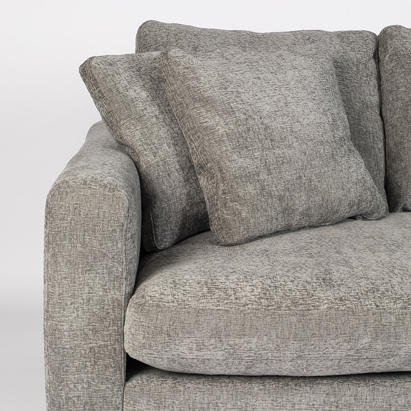 Canapé confortable moelleux tissu gris - Sense Référence : CD_C3p94A-03