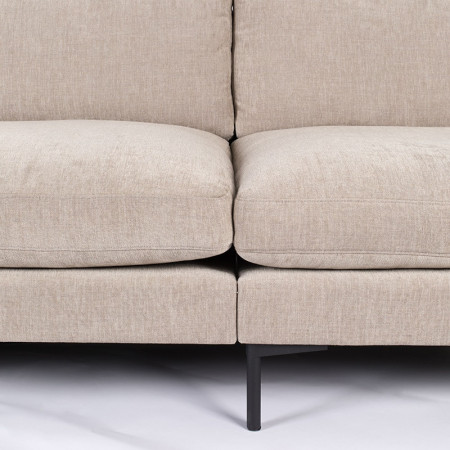 Canapé d'angle contemporain tissu beige - Summer