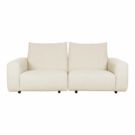 Canapé blanc confortable en laine bouclée design 3 places Wings Zuiver