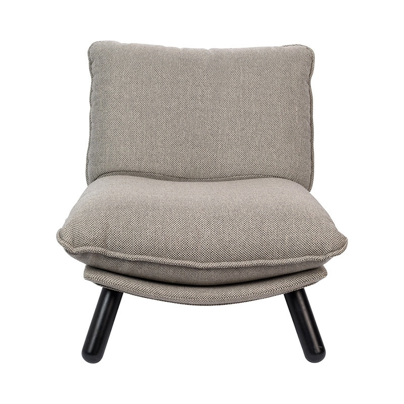 Petit fauteuil gris clair design Lazy Zuiver