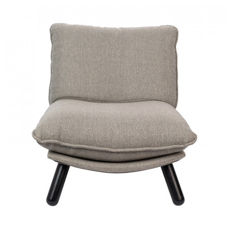 Petit fauteuil gris clair design Lazy Zuiver