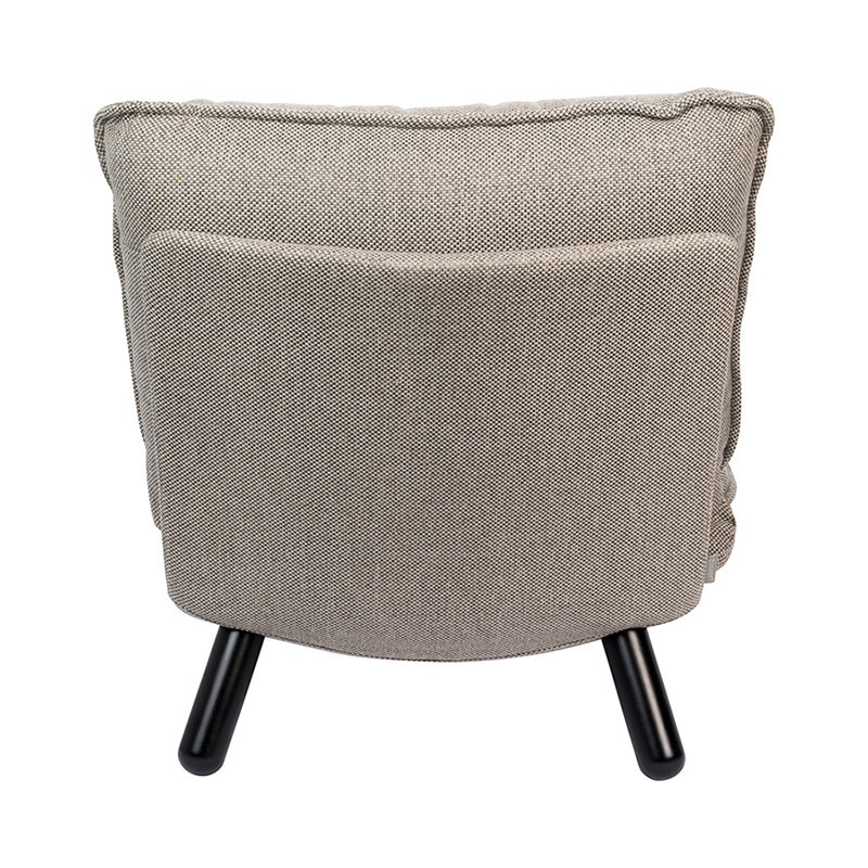 Petit fauteuil salon design gris clair - Lazy 