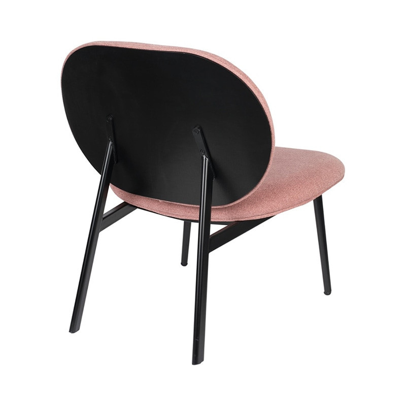 Fauteuil rose poudré design Zuiver - Spike 