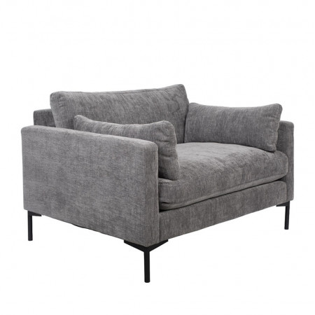 Fauteuil gris contemporain confortable Summer Zuiver