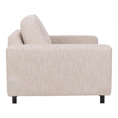 Fauteuil tissu beige confortable - Jean 