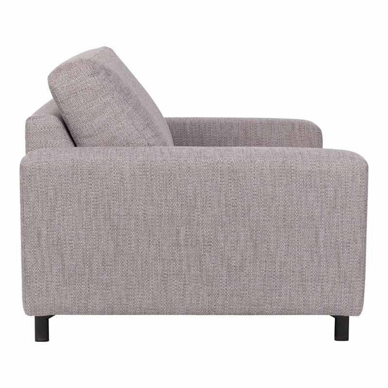 Fauteuil gris clair confortable Jean Zuiver