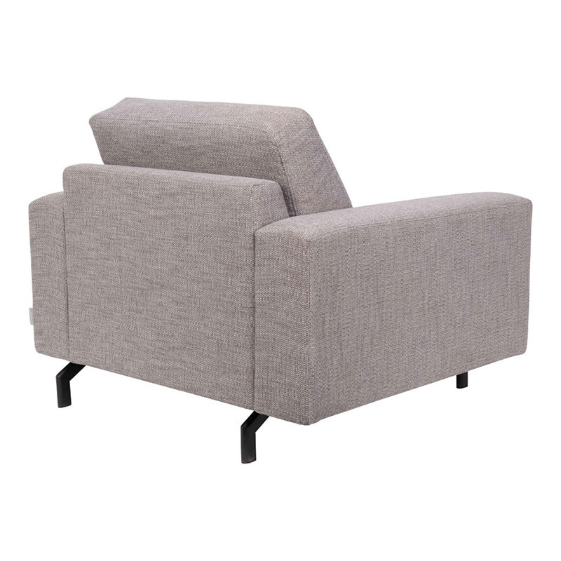 Fauteuil de salon confortable gris clair Jean Zuiver