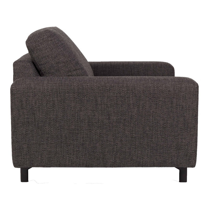 Fauteuil gris anthracite confortable Jean Zuiver