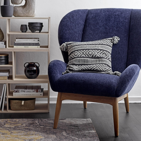 Fauteuil scandinave bleu Bloomingville - Eve