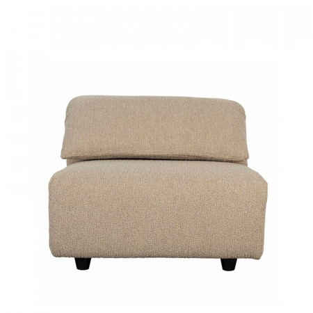 Fauteuil beige en laine bouclée design confortable Wings Zuiver