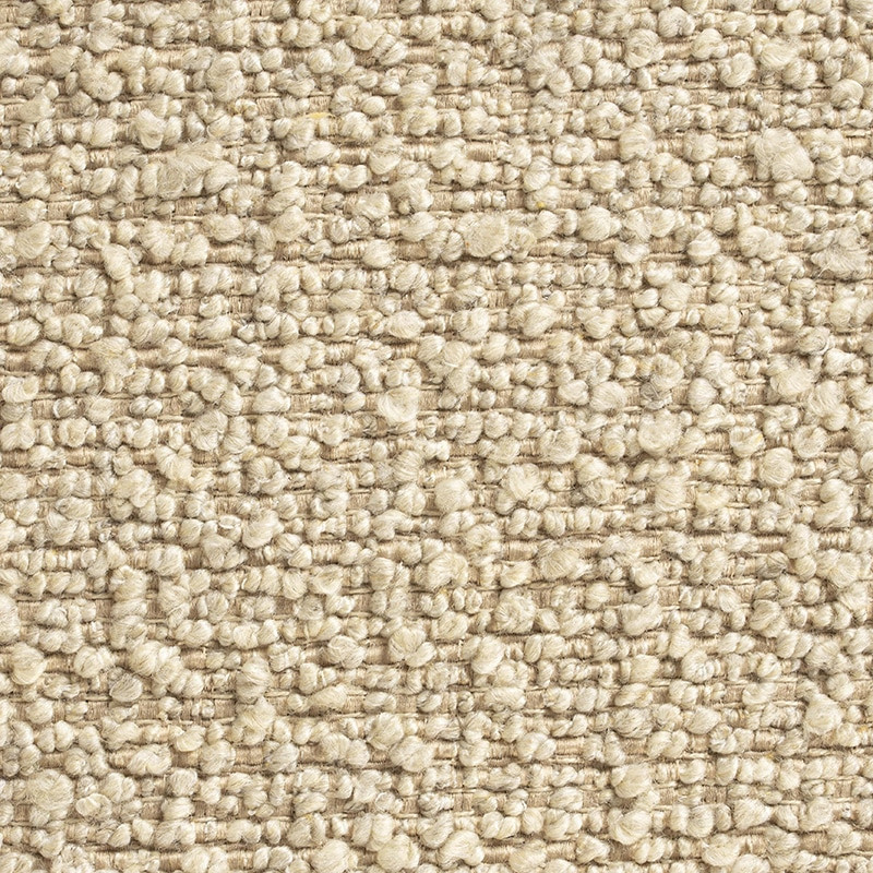 Fauteuil design confortable beige en laine bouclée - Wings 