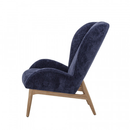 Grand fauteuil bleu scandinave Bloomingville - Eve