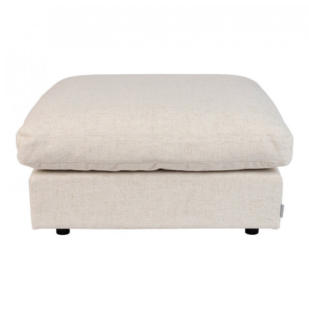 Pouf blanc crème carré confortable - Sense 