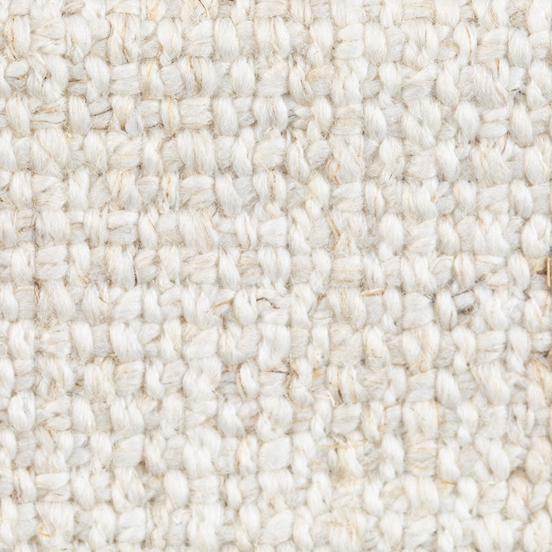 Pouf blanc crème carré confortable - Sense 