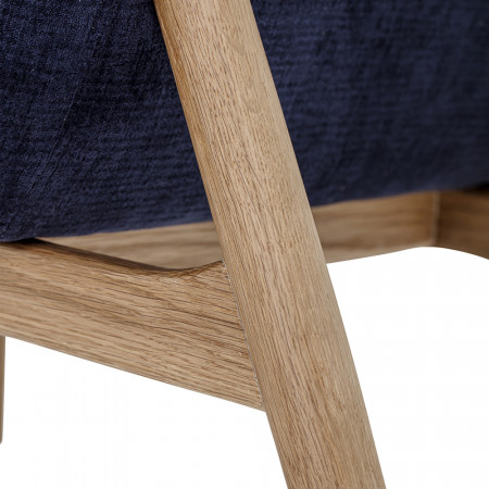 Fauteuil lounge bleu scandinave  Bloomingville - Eve